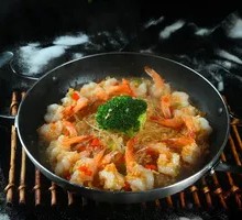 Steamed and Roasted Shrimp