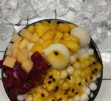 Passion Fruit Ice Taro Balls