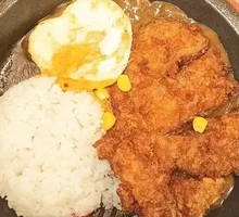 Grilled Curry Pork Cutlet Rice