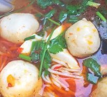 Clam and Squid Noodle Soup