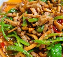 Fried Tofu Skin with Shredded Pork