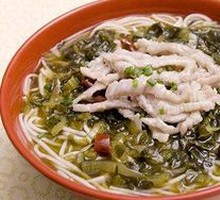 Clear Soup Pickled Vegetable and Pork Noodles