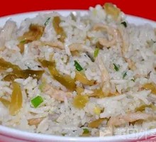 Sliced Pickle and Pork Fried Rice