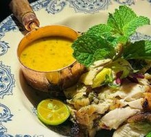 Charcoal-grilled Mint Lemon Crispy Chicken