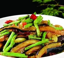 Eggplant and Green Bean Stir-Fry