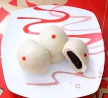 Rose Red Bean Bun