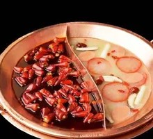 Pork Bone Soup Hot Pot with Two Flavors