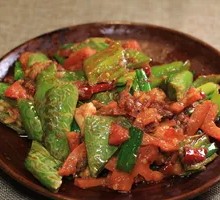 Braised Green Pepper with Tiger Stripes