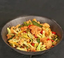 Spicy Cauliflower in Hot Pot