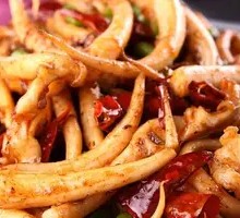 Spicy Squid in Dry Pot