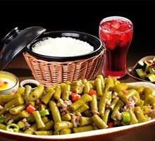 Ground Pork with Green Beans Rice