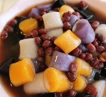 Taro Balls with Ice Jelly