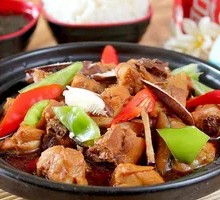 Braised Chicken with Abalone Sauce and Rice