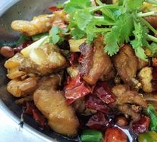 Spicy Stir-Fried Spare Ribs and Shrimp