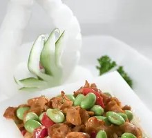 Braised Duck with Green Peas and Rice