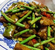 Eggplant and Green Beans