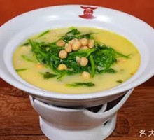 Fava Bean Soup with Pea Shoots