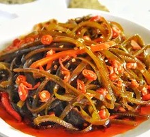 Thin seaweed strips