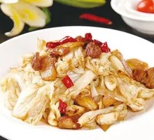 Oil渣 Stir-fried Chinese Cabbage