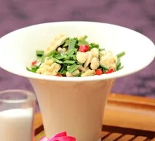 Leek and Almond Stir-fry