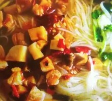Mushroom Mixed Sauce Rice Noodles