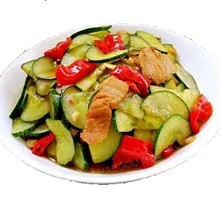 Cucumber and Pork Slices