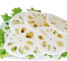 Freshly Sliced Lotus Root