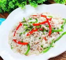 青椒肉丝炒饭