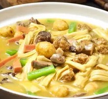 Fried Tofu Skin with Three Fresh Ingredients