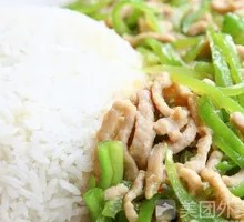 Green Pepper Shredded Pork Rice
