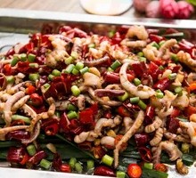 Spicy Squid in Dry Pot