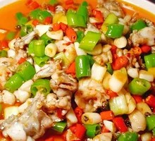 Spicy Frog with Green Chili