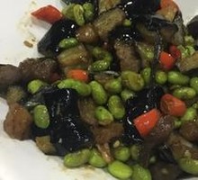 Eggplant with Green Peas