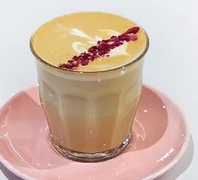 Floral Rose Latte