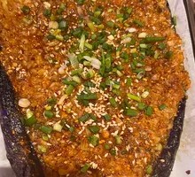 Charcoal-Grilled Garlic Eggplant