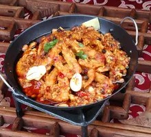 Dry Pot Prawns
