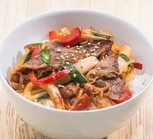 Tomato Beef Rice Bowl