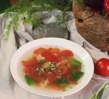 Tomato Shrimp Ball Soup