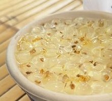 Osmanthus-Infused Tofu Pudding