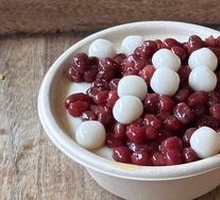 Homemade Red Bean Tofu Pudding