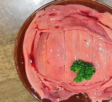 Sliced Pork Kidney with Big Knife