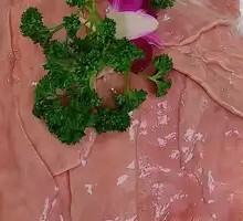Sliced Pork Kidney with Big Knife