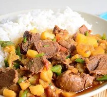 Beef and Potato Rice Bowl