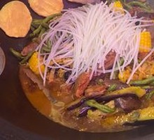 Pan-fried Dumplings with Cornbread