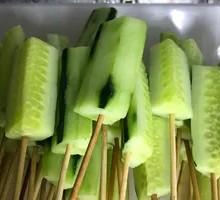 Peeled Cucumber Strips