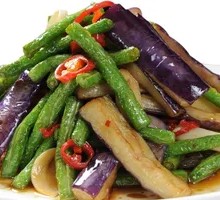 Eggplant and Green Bean Stir-fry