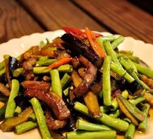Eggplant and Green Bean Stir-Fry