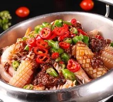 Spicy Squid in Dry Pot