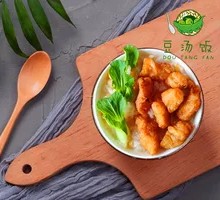 Fried Pork and Bean Rice Soup