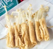 Tofu Skin with Enoki Mushrooms